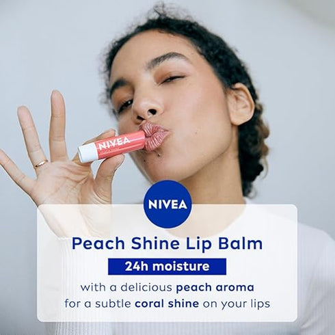 Nivea Lip Balm Peach Shine